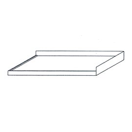 worktop 800 mm x 600 mm upstand back | right edge | bulge product photo