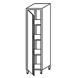 tall cabinet with 3 middle shelves with wing door 400 mm  x 500 mm  H 1800 mm product photo