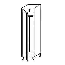 tall cabinet with shelf with wing door 400 mm  x 500 mm  H 1800 mm product photo