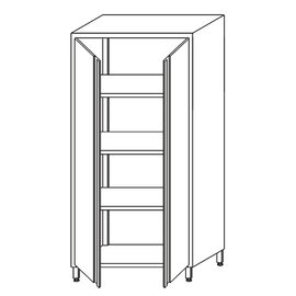 tall cabinet with 3 middle shelves with wing doors 800 mm  x 500 mm  H 1800 mm product photo