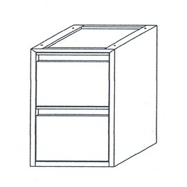 substructure drawer unit with 2 drawers | 420 mm  x 490 mm  H 600 mm product photo