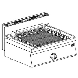 vapor grill electro countertop device 400 volts 8.2 kW H 295 mm product photo