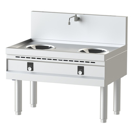 wok stove induction 10 kW | 2 cooking zones incl. 2 wok pans product photo
