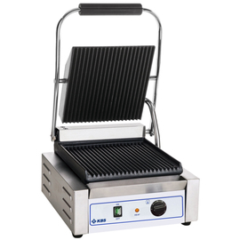 contact grill | 230 volts | cast iron • grooved • grooved product photo