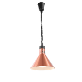 heat lamp 250 watts aluminium copper coloured Ø 275 mm H 250 mm product photo