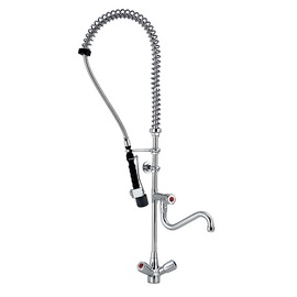 dish rinsert 1/2" PREMIUM LEED with two-handle mixer tap product photo
