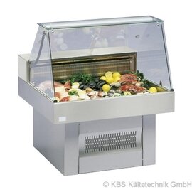 refrigerated fish vitrine Oceanus 100 230 volts | straight windscreen product photo