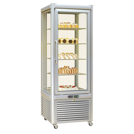 refrigerated panorama vitrine Prisma 400 TN/PF | silver coloured product photo