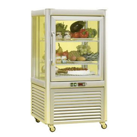 refrigerated panorama vitrine Prisma 200 TN/PF | bronze coloured product photo