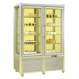 refrigerated panorama vitrine Prisma 801 TNV-PF silver coloured | 10 grids product photo