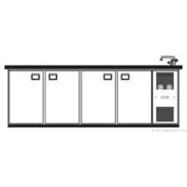 beverage counter Palermo 1 sink on the right | 4 doors | 450 watts 230 volts product photo