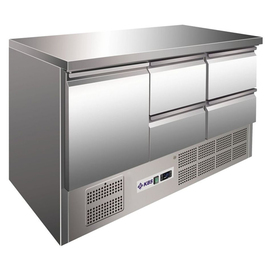 refrigerated table KTM 304 | 400 ltr | convection cooling | solid door | 4 drawers product photo