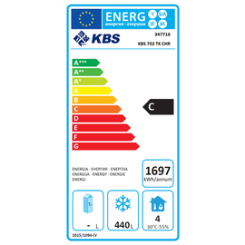 freezer KBS 702 TKU CHR | 522 ltr | solid door | changeable door hinge product photo  L