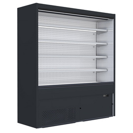 Wall mounted chiller cabinet Filip 1331 with night blind | grey L 1330 mm W 645 mm H 2150 mm product photo