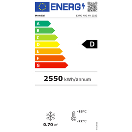 glass doored freezer TK 402 GDU white | 403.0 ltr | convection cooling product photo  S