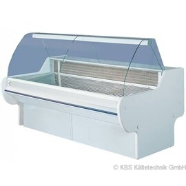 freestanding refrigerated counter Space 1500 white 230 volts | rounded windscreen product photo