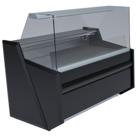freestanding refrigerated counter Nika Pro 1007 with sliding windows | black L 1070 mm product photo