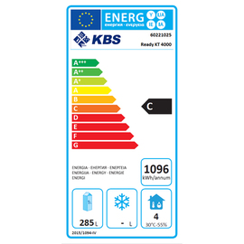 refrigerated table READY KT4000 convection cooling 204 watts 615 ltr | upstand | 4 solid doors product photo  S