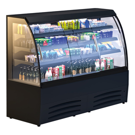 wall cooling shelf Luna 190 DP with sliding doors | convection cooling product photo