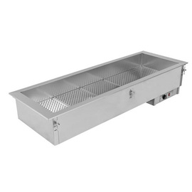 dry heated bain marie GN 2/1 built-in unit with 1 basin | 1200 watts 230 volts product photo