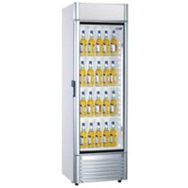 glass doored refrigerator KBS 466 GDU silver coloured 380 ltr | convection cooling | door swing on the right product photo
