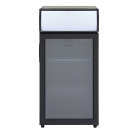 glass doored refrigerator SCC 82 GDU black | 84 ltr | convection cooling product photo