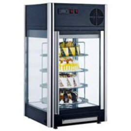 countertop cooling vitrine SC 100 black 78 ltr 230 volts | 4 shelves product photo