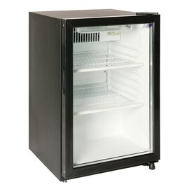 glass doored refrigerator KUG 110 black 100 l | convection cooling | door swing on the right product photo