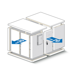 deep-freezing cell DCR 100 | 1430 mm x 1430 mm H 2270 mm product photo  S
