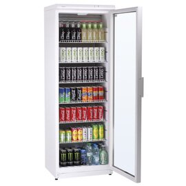 glass doored refrigerator CD 350 LED white 350 l | convection cooling | door swing on the right product photo