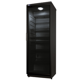 glass doored refrigerator CD 350 black | convection cooling | lockable product photo