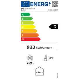 impulse freezer D 401 white product photo  S