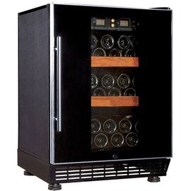 wine refrigerator 110 BACCHUS | glass door | static cooling | 2 wooden grids product photo