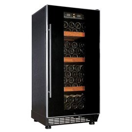 wine refrigerator 210 | glass door | static cooling | 3 wooden grids product photo