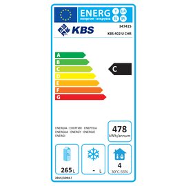 industrial covection fridge KBS 402 U CHR | 400 ltr | changeable door hinge product photo  S