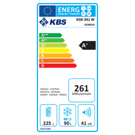 fridge-freezer KGK 341W white 225 ltr + 90 ltr | static cooling product photo  S