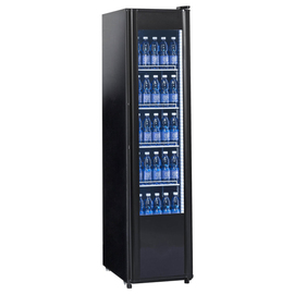 glass doored refrigerator KBS 326 G Slim black 311 ltr | convection cooling | door swing on the right product photo