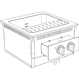 Electric pasta cooker 42 liters Drop In 700 Width 600mm product photo