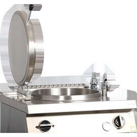 Gas cooking boiler 150 L 24kW indirect heat product photo S