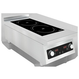 induction tabletop hob | 2 cooking zones | 400 volts 10 kW product photo