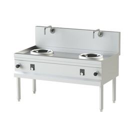 induction wok hob incl. 2 wok pans | 2 cooking zones | 10 kW product photo