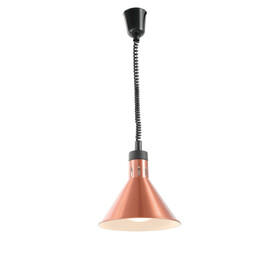 heat lamp 250 watts aluminium copper coloured Ø 275 mm H 250 mm product photo