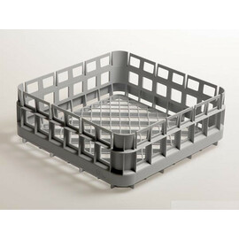 Square glass basket, 15cm high, made of plastic product photo