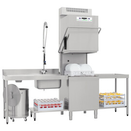 hood type dishwasher with water softener product photo S