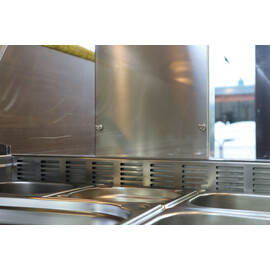 Salad bar Frutiger 4 with sneeze guard | suitable for 4 x GN 1/1 - 150 mm product photo  S