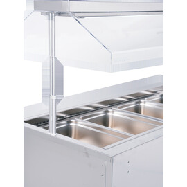 Salad bar Isola 6M VT with sneeze guard | suitable for 6 x GN 1/1 - 150 mm product photo  S