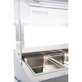 Salad bar Isola 6M VT with sneeze guard | suitable for 6 x GN 1/1 - 150 mm product photo  S