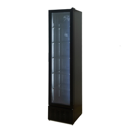 glass doored refrigerator KBS 316 G Slim black | convection cooling | 405 mm x 435 mm H 1775 mm product photo