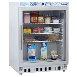 glass doored refrigerator KBS 202 GU white 200 ltr | convection cooling | door swing on the right product photo S