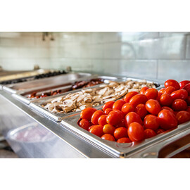 refrigerated countertop unit RX1200 (glass) static cooling | 4 x GN 1/3 - 150 mm product photo S